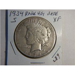 1934-S PEACE DOLLAR