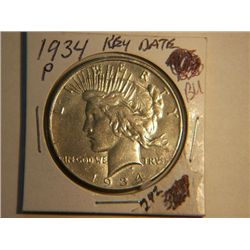 1934-P PEACE DOLLAR