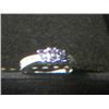 Image 1 : TANZANITE 3 STONE RING SIZE 7 WITH DIAMOND