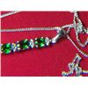 Image 2 : RUSSIAN CHROME DIOPSIDE 3 STONE PENDANT