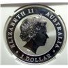 Image 3 : 2012P $1 Australia Kookaburra early releases 1oz. silver