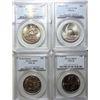 Image 1 : 4 PCGS 69 Commemorative  half $:1986D Stat LIB-89D Congress