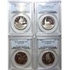 Image 1 : 4 PCGSPF69 DCAM Commemorative  half $:1986S Stat LIB-89S Congress