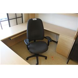 GREY MULTI LEVER HIGH BACK TASK CHAIR