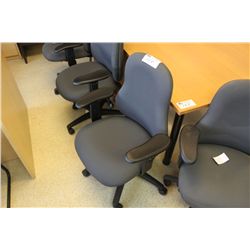 GREY MULTI LEVER MID BACK TASK CHAIR