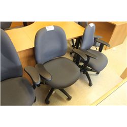 GREY MULTI LEVER MID BACK TASK CHAIR (S2)