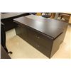 Image 2 : ESPRESSO BOWFRONT EXECUTIVE DESK & CREDENZA