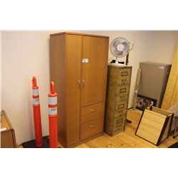 BEECHWOOD FILING UNIT & WARDROBE