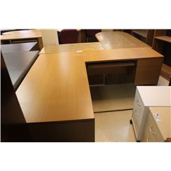 BEECHWOOD L-SHAPE EXECUTIVE DESK