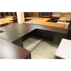 ESPRESSO L-SHAPE EXECUTIVE DESK