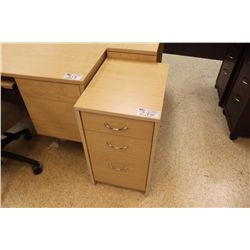 MAPLE 3 DRAWER FILE CABINET