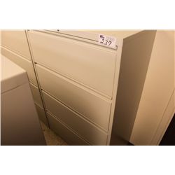 GREY 4 DRAWER LATERAL FILE