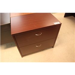 MAHOGANY 2 DRAWER LATERAL FILE CABINET