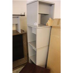 5 GREY END TABLES & 1 BROWN END TABLE