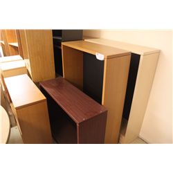 LOT OF 9 MISC BOOKCASES