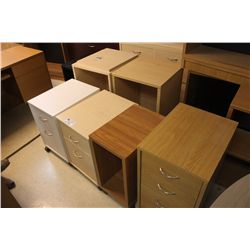 LOT OF MOBILE PEDESTALS  & STANDS