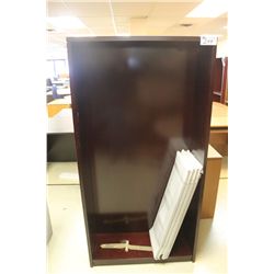 MAHOGANY 6FT BEVELLED EDGE BOOKCASE