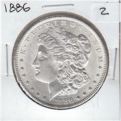BLAZING $1 SILVER MORGAN 1886