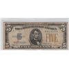 Image 1 : $5 NORTH AFRICA SILVER CERTIFICATE EMERGENCY ISSUE 1935