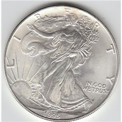 1995 SILVER AMERICAN EAGLE $1 .999 FINE 1 OUNCE