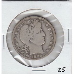 1909 BARBER HALF DOLLAR