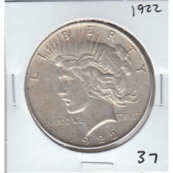 1922 $1 PEACE DOLLAR