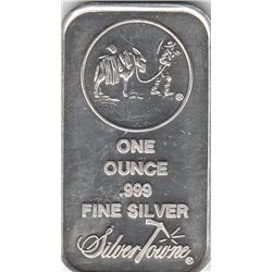 1 OUNCE SILVER BAR INGOT .999 FINE SILVER TOWNE