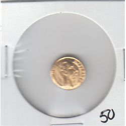 MEXICO GOLD WEDDING TOKEN