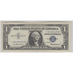 STAR $1 SILVER CERTIFICATE 1957