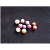 Image 1 : LOT OF 10 CLAY CIVIL WAR MARBLES WITH BLUE