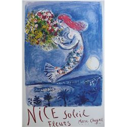 Chagall, Mark - Bay of Angels - vintage reproduction poster