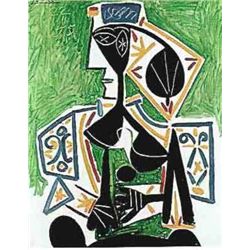 Picasso, Pablo - Woman in Green - signed and numbered print