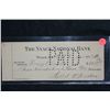 Image 1 : 1866 Geo Washington Bank $25 cancelled check