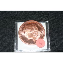2011 copper round .999 fine 1 oz.