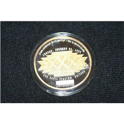 1996 superbowl 30 commerative coin sun devil stadium, arizona #286 two tone