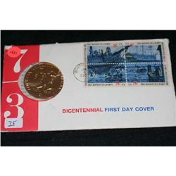 1973 bicentennial commerative medal samuel adams & patrick henry