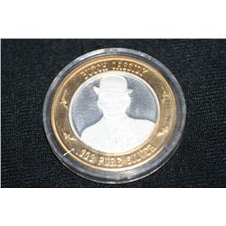 butch cassidy limited edition gunfighters series two tone commerative coin .999 pure