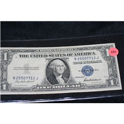 1935-F silver certificate us federal reserve blue seal #B25507712J