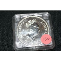 1990 elizabeth II australian kookaburra $5