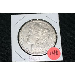 1896-S silver morgan dollar