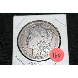 1896-S silver morgan dollar