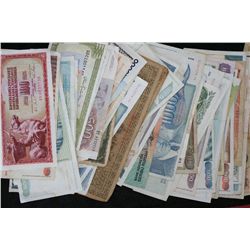 various foreign notes lot of 100