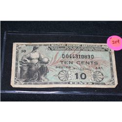us military payment certificate 10 cents