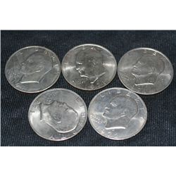 eisenhower dollars various dates & conditions lot of 5
