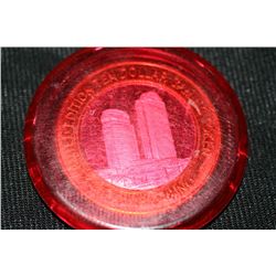 palms casino limited edition two tone $10 gaming token .999 fine