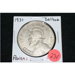 1931 panama balboa ley .900