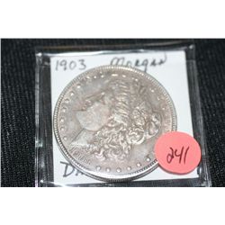 1903 dark silver morgan dollar