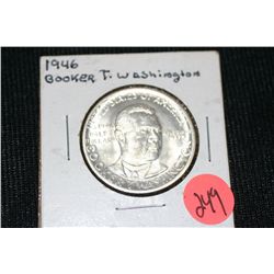 1946 booker t washington commerative half dollar