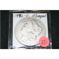 1892-O silver morgan dollar