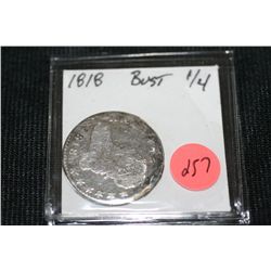 1818 bust liberty quarter